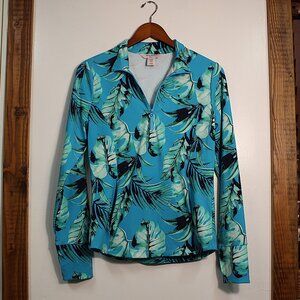 Tommy Bahama Golf Tropical Zip-Up Top – Women’s M